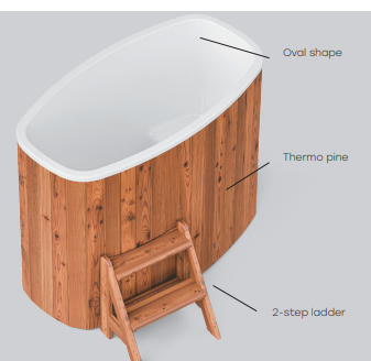 POLARSPA Standart 79 – Eisbad / Cold Tub (1 Person)